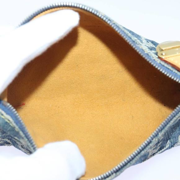 LOUIS VUITTON Monogram Denim Trousse Speedy Pouch Blue M95082 LV Auth 88939 - Picture 10 of 16
